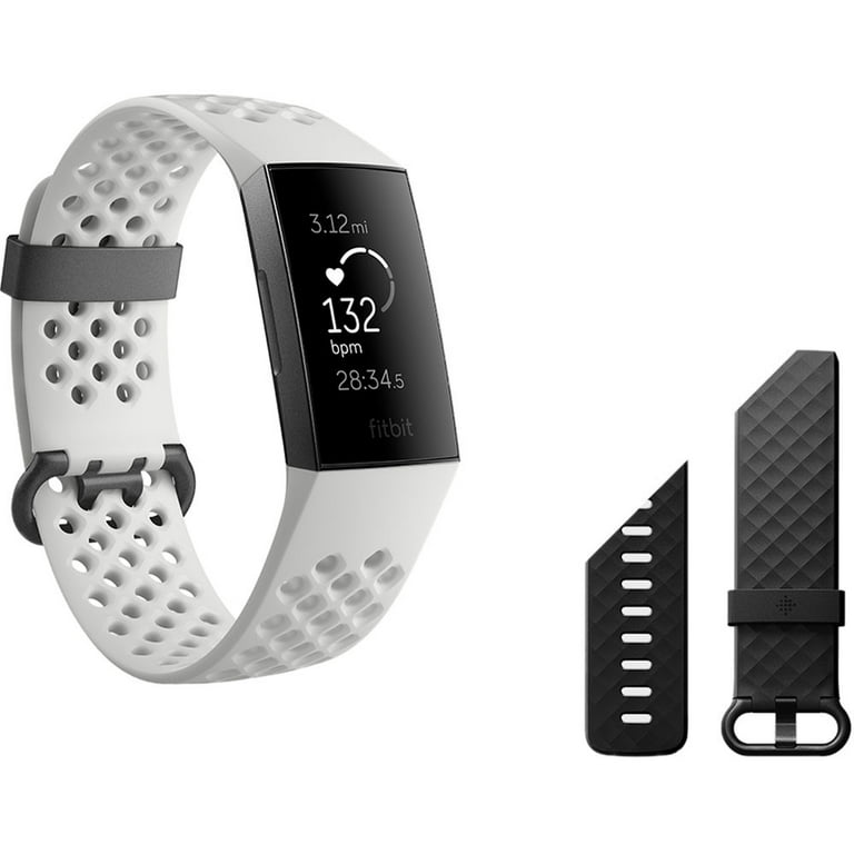 Fitbit Charge 3 Advanced Heart Rate + Fitness Tracker Special ...