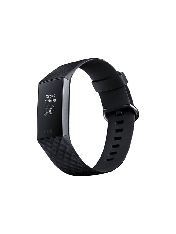 Charge 3 - Graphite - activity tracker with sport band - black - monochrome - Bluetooth - 1.06 oz