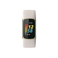 thumbnail image 1 of Fitbit FB421GLWTSBNDLS Charge 5 Advanced Fitness & Health Tracker W/Built-in GPS, Lunar White, 1 of 3