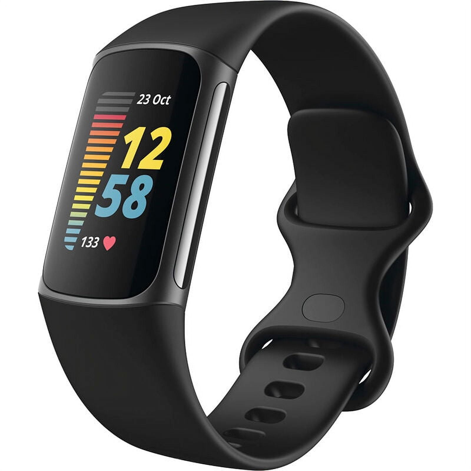 Fitbit Charge 5 Fitness Tracker - Black/Graphite Stainless Steel ...