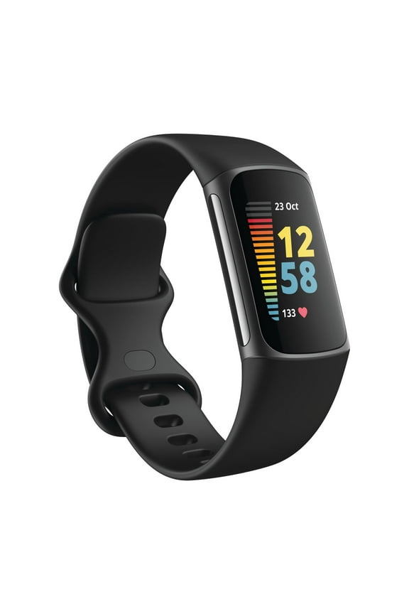 Charge 5 Fitness Tracker - Black/Graphite Stainless Steel