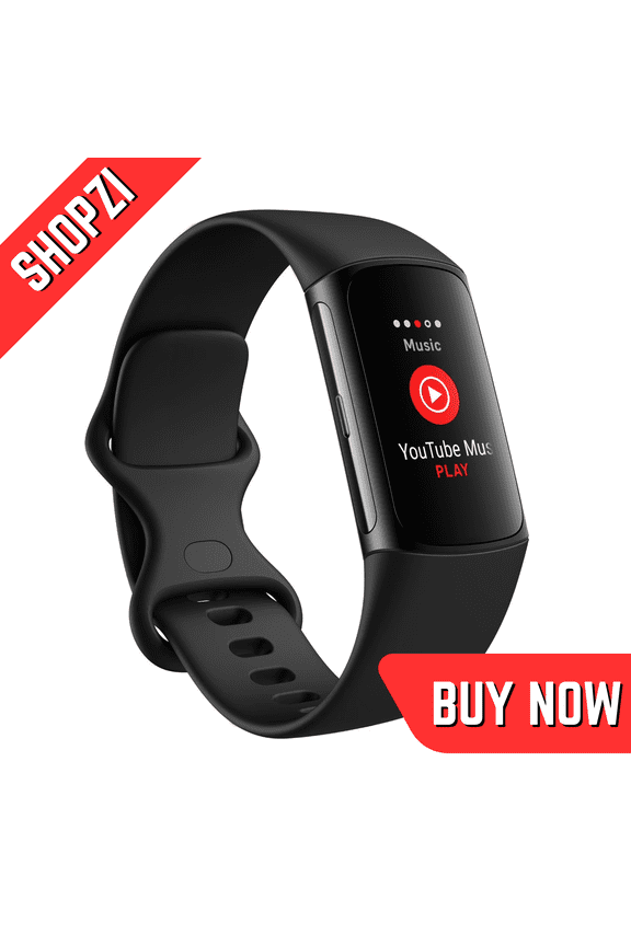 Charge 6 Small Fitness Watch Black Aluminum with Obsidian & Frost White Bands