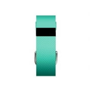 Fitbit Charge HR - Activity tracker with band - elastomer - band size: S - monochrome - Bluetooth - teal