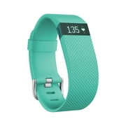Fitbit Charge HR Heart Rate & Activity Fitness Monitor Wristband - Teal - Large