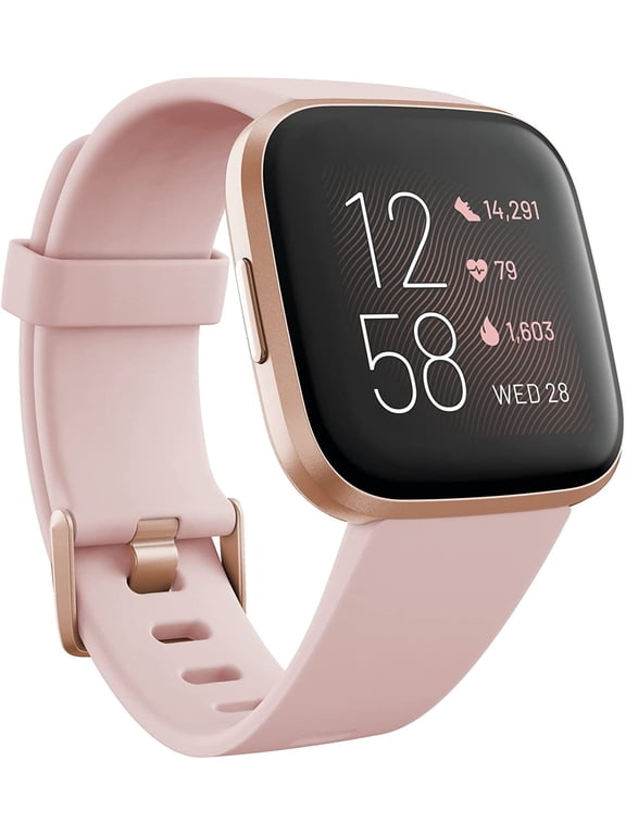 VIPRB-FB507BKBK Versa 2 Special Edition Health & Fitness Smartwatch with Heart Rate, Petal/Copper Rose