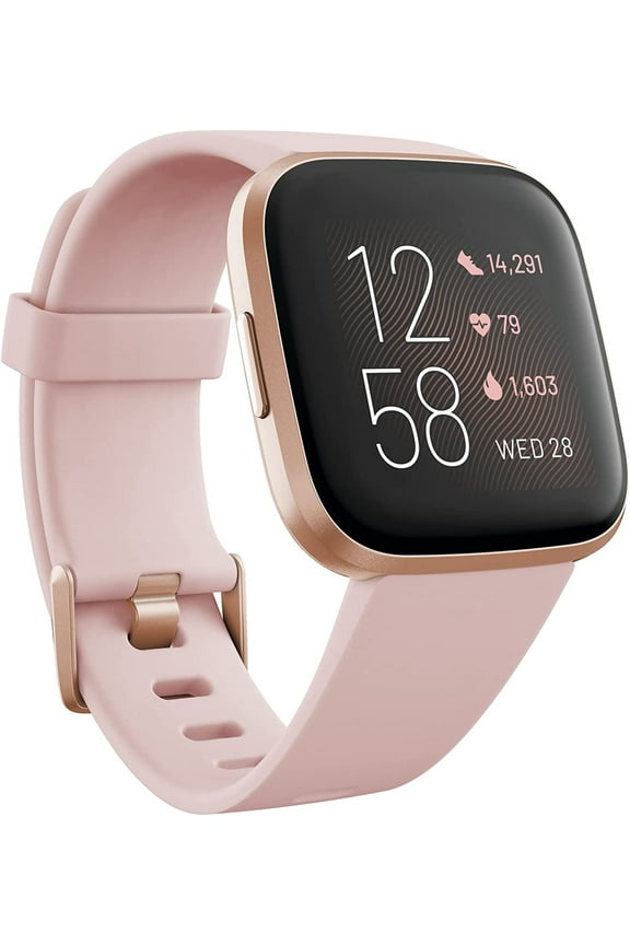 VIPRB-FB507BKBK Versa 2 Special Edition Health & Fitness Smartwatch with Heart Rate, Petal/Copper Rose