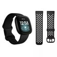 thumbnail image 1 of Fitbit FB512BKBKLBNDLS 1.58 in Stainless Steel Large Health and Fitness Tracker Black Smart Watches, 1 of 5