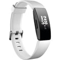 thumbnail image 1 of Fitbit Inspire HR Fitness Tracker + Heart Rate, White/Black, Small and Large Wristbands, 1 of 8
