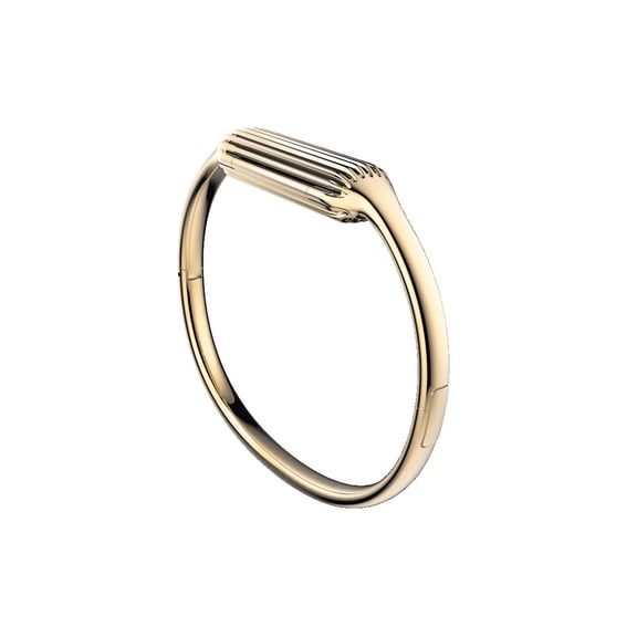 Fitbit Flex 2 Bangle Gold, Stainless Steel Bracelet, 7.5 inches, (Includes: Retail Packaging)