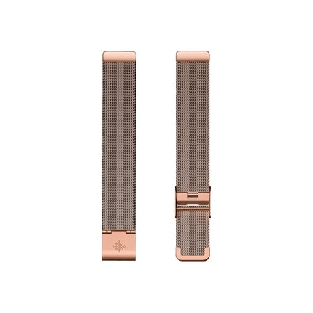 Fitbit Stainless Steel Mesh - Wrist strap for activity tracker - 130-191 mm - rose gold - for Fitbit Inspire 2