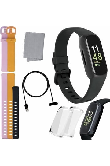 Clip Supporto Fitbit Inspire 2 - Confezione Da 2 Custodie Silicone Nero