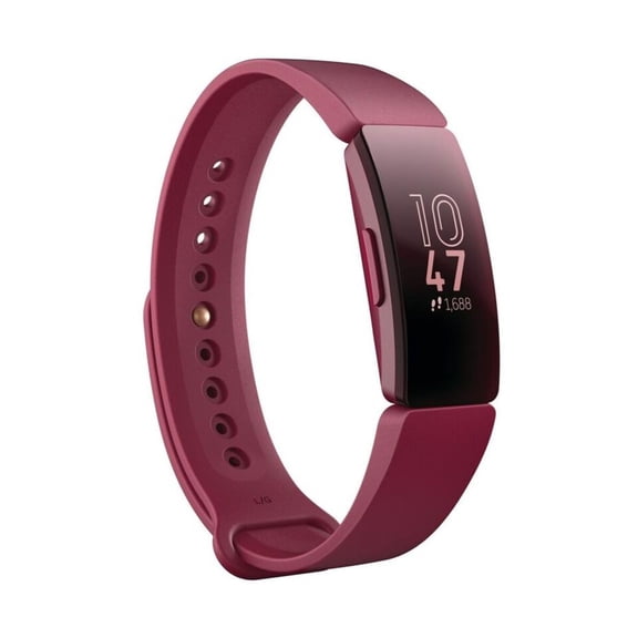 Fitbit Inspire Fitness Tracker, Sangria, Small and Large Wristbands
