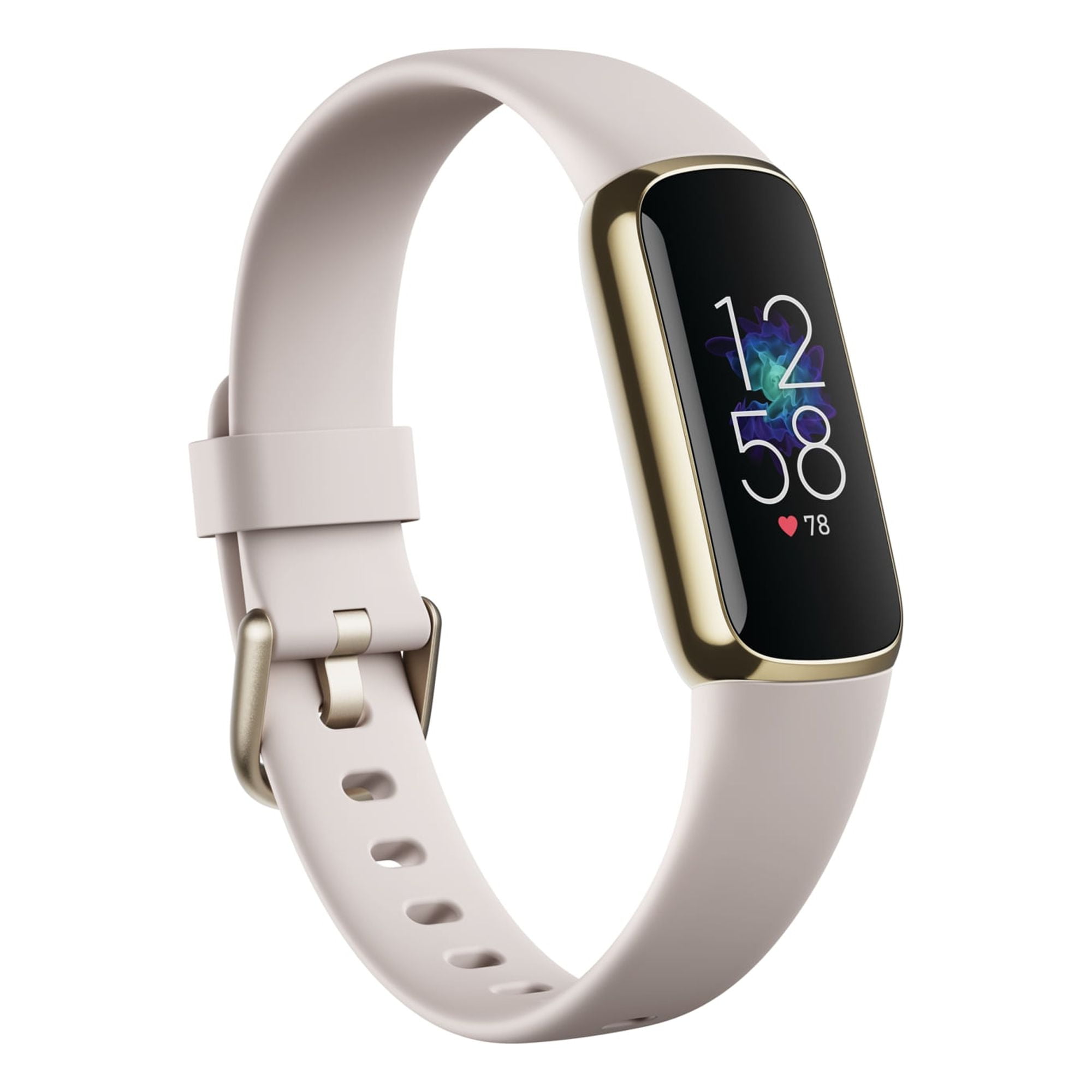 Fitbit Luxe Fitness & Wellness Tracker - Lunar White/Soft Gold Stainless  Steel