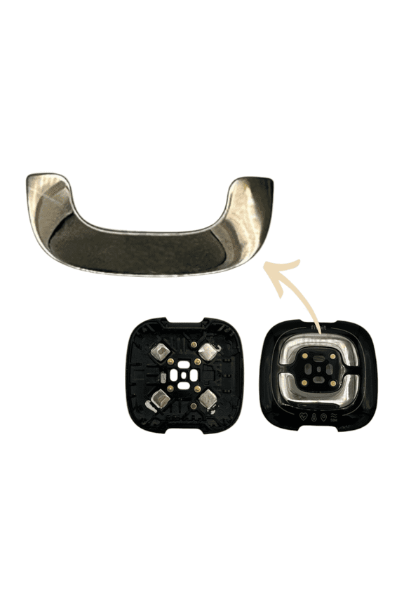 Fitbit Sense 2 FB521 Bottom Cover Metal Brackets Replacement (Silver) - Parts