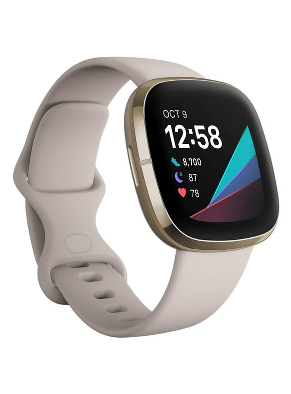 Fitbit Sense Health & Fitness Smartwatch W/ ECG, Stress Sensor, Heart Rate, SpO2