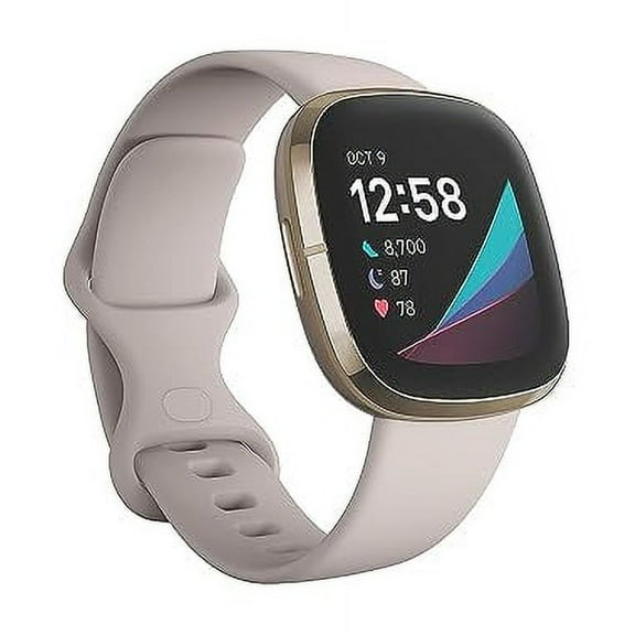 Fitbit Sense Health & Fitness Smartwatch W/ ECG, Stress Sensor, Heart Rate, SpO2