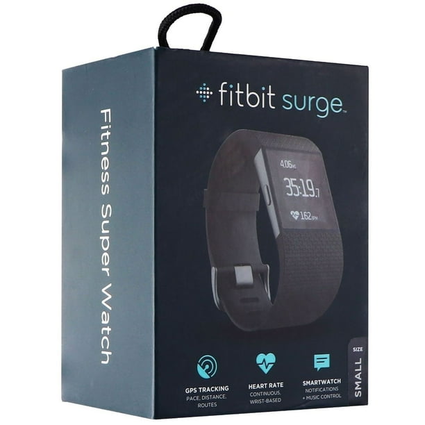 FitBit Surge Series Fitness Super Watch Band Activity Tracker Small Black
