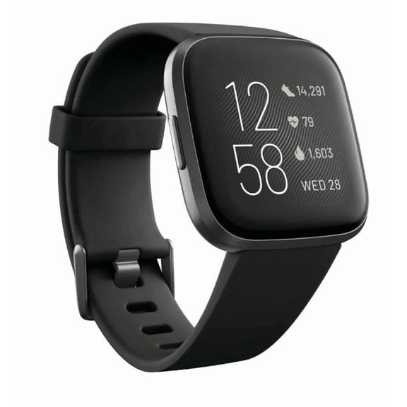 Fitbit Versa 2 Health & Fitness Smartwatch - Black/Carbon Aluminum High Quality, Similar to Original Performance