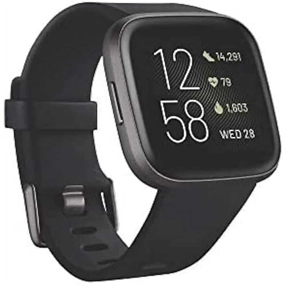 Fitbit Versa 2 Health and Fitness Smartwatch with Heart Rate, Black