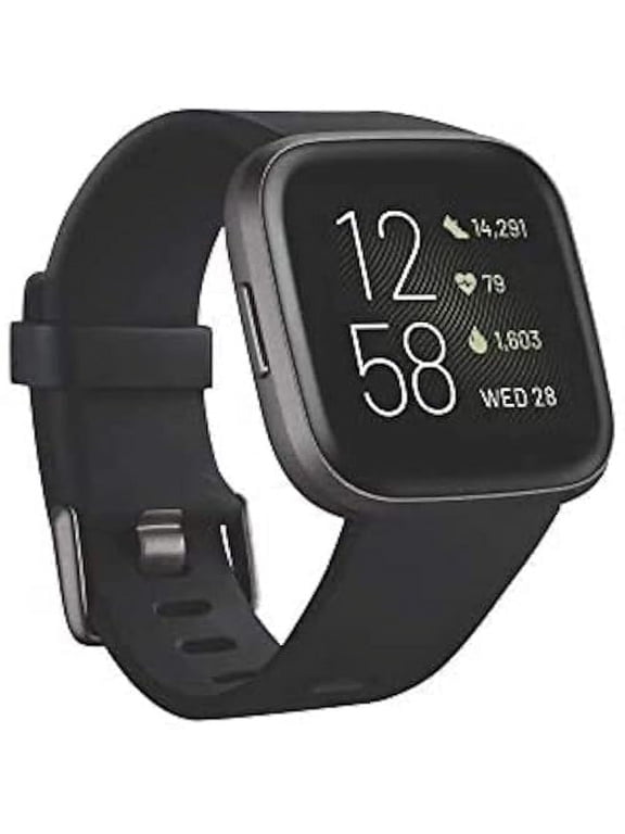 Versa 2 Health and Fitness Smartwatch with Heart Rate, Black