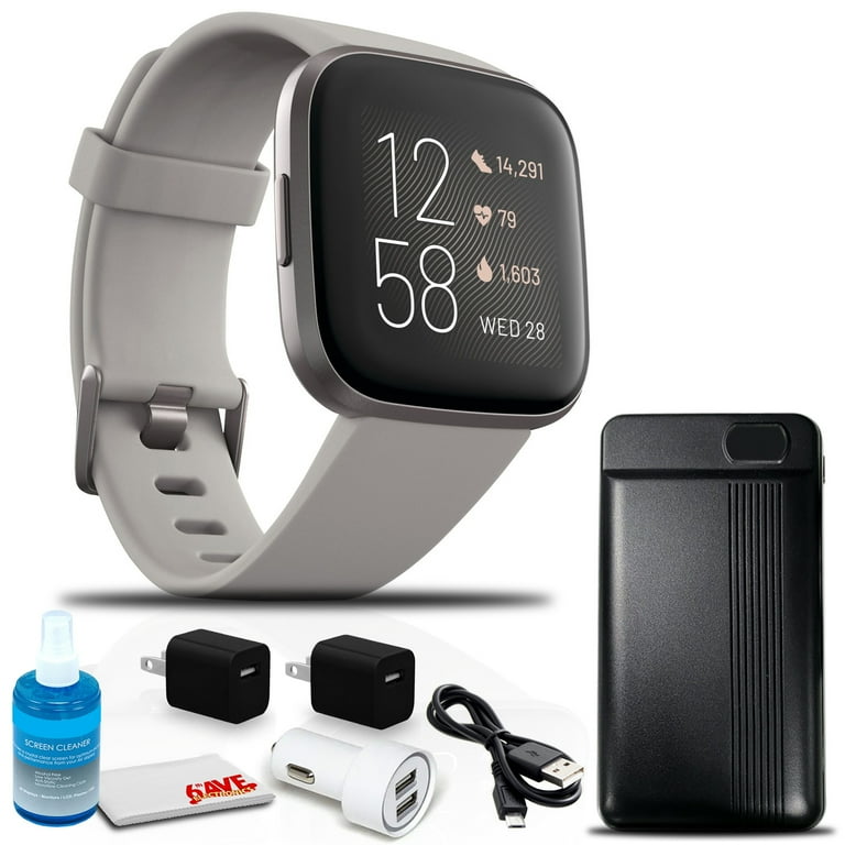 Fitbit versa grey aluminium hotsell