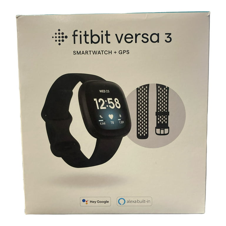 Fitbit Versa 3 Bundle - Black
