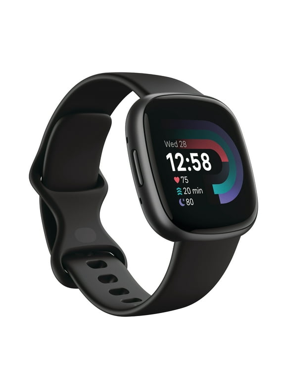 Fitbit Versa 4 Fitness Smartwatch - Black/Graphite Aluminum