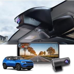 Fitcamx 2160P+Rear 1080P Dash Cam Adapts for Jeep Compass 2018-2025 (HD2-1518) Sport Latitude Limited Altitude Trailhawk, OEM Look, WiFi & APP, 128GB Card