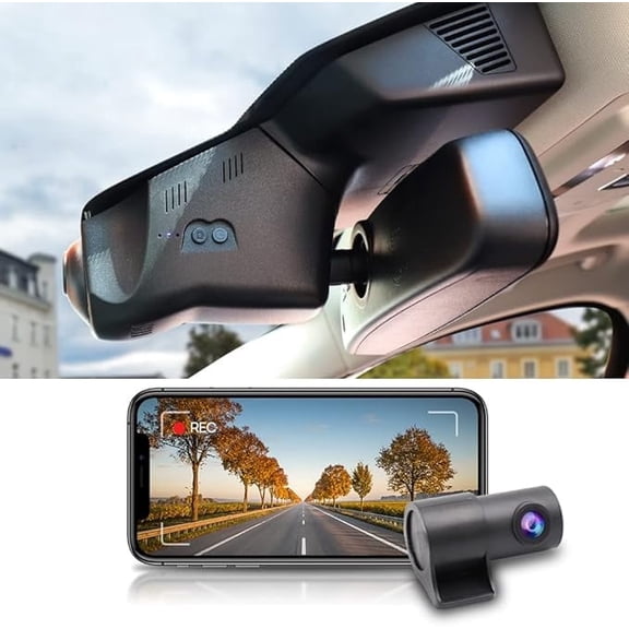 Fitcamx 2160P+Rear 1080P Dash Cam Adapts for Jaguar F-Type 2018-2024 (Model 6111/X152) P340 P380 P450 P575 P300 R SVR Dynamic, 128GB