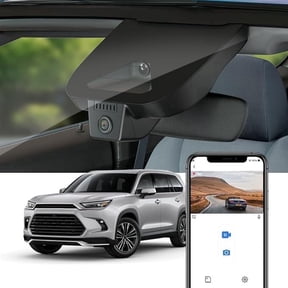 Fitcamx 4K Dash Cam for 2024-2026 Toyota Grand Highlander AS10, OEM Factory Look WiFi, Night Vision, Loop Recording, 64GB