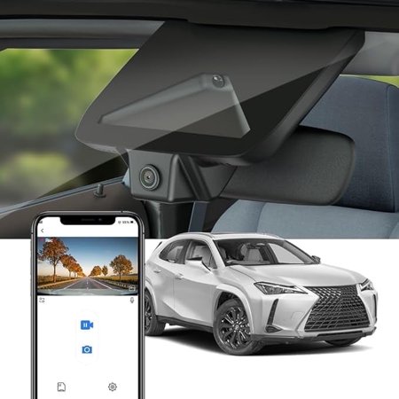 Fitcamx 4K Dash Cam for 2024-2026 Lexus UX 300h Premium F Sport Handling Design (HD2-1882), OEM Factory Look, Built-in WiFi & APP, Plug & Play, 64GB Card