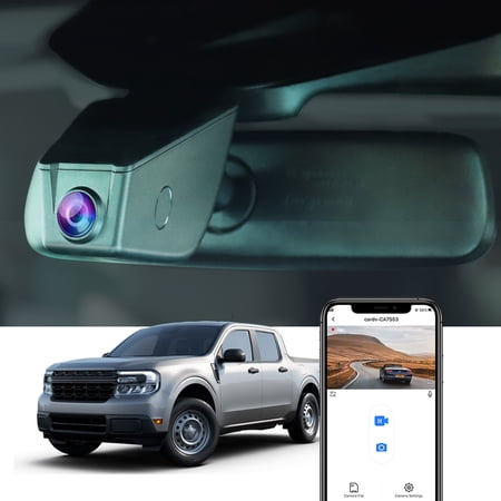 Fitcamx 4K Dash Cam Compatible with Ford Maverick 2022 - 2026 (Fuse box/obd power), Integrated OEM Look, 2160P UHD Video, Built-in WiFi & APP, Loop Recording, G-Sensor, Easy to Install, 64GB Card