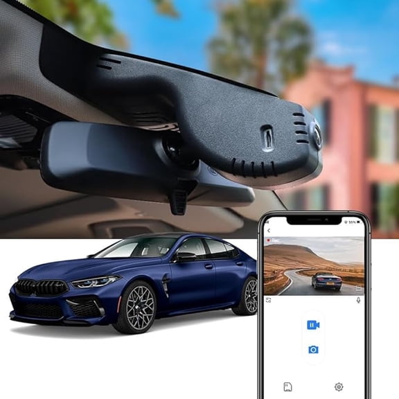 Fitcamx 4K Dash Cam Compatible with BMW 8 Series and M8 2019 2020 2021 2022 2023 2024 840i M850i xDrive (HD2-6808), 64GB