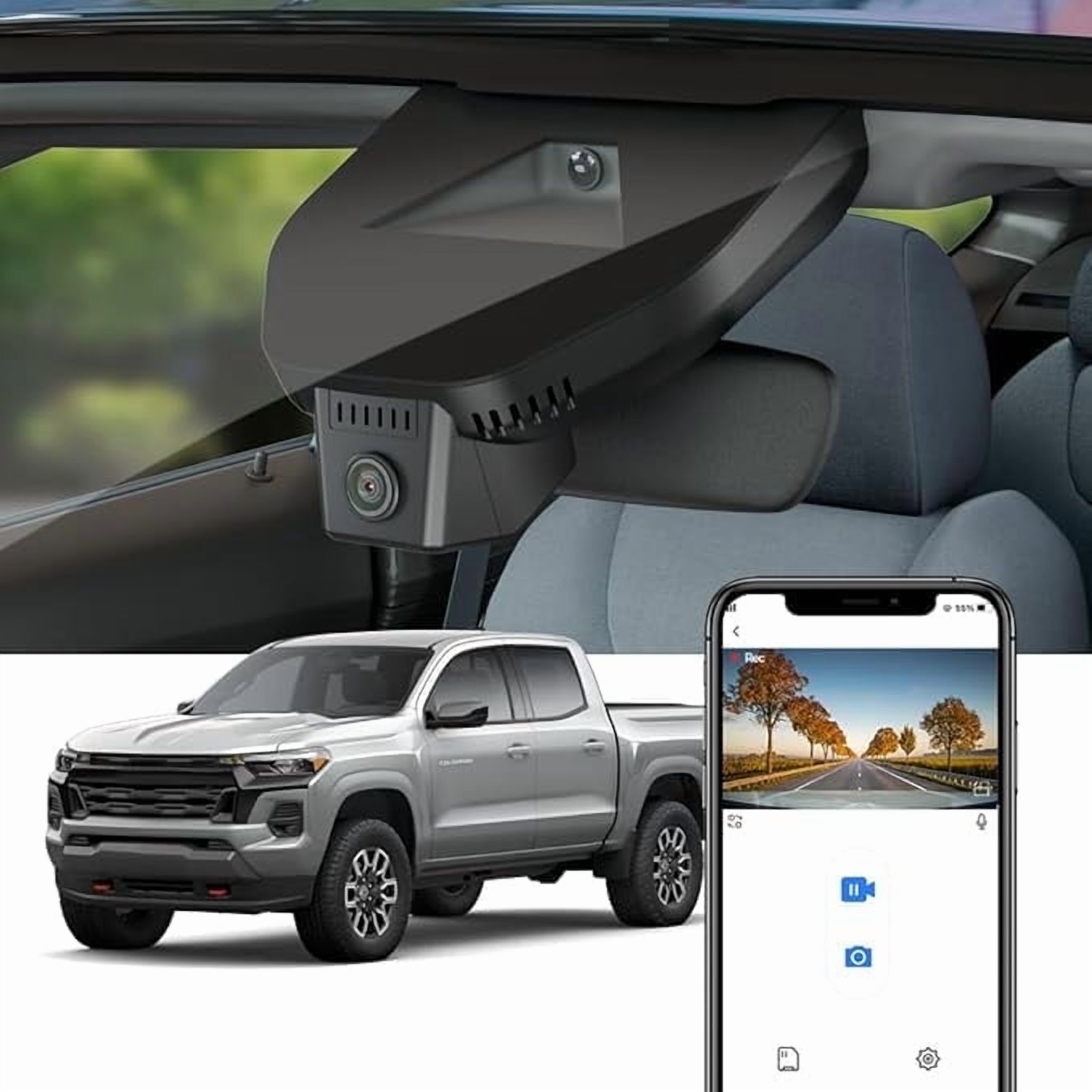 Fitcamx 4K Dash Cam Suitable for Chevy Colorado 2023 2024 2025 with
