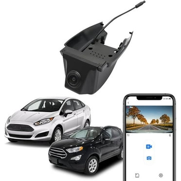 Fitcamx 4K Dash Cam Suitable for Ford EcoSport & Fiesta 2009-2019 S SE SES Titanium ST Line (Has Rain Sensor), OEM Look, UHD 2160P Video, WiFi & APP, Loop Recording, G-Sensor, Easy to Install, 64GB