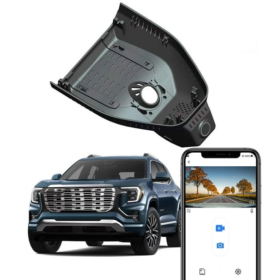 Fitcamx 4K Dash Cam Suitable for GMC Terrain 2025 2026 (HD2-1231, Has Auto dimming) AT4 Elevation Denali, Integrated OEM Look, Built-in WiFi & APP, Plug & Play, 64GB Card