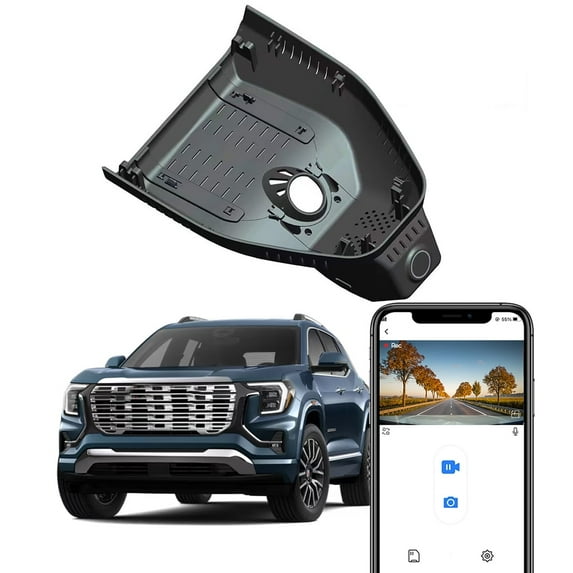 Fitcamx 4K Dash Cam Suitable for GMC Terrain 2025 2026 (HD2-1231, OBD Power) AT4 Elevation Denali, OEM Factory Look, Built-in WiFi & APP, Plug & Play, 64GB Card