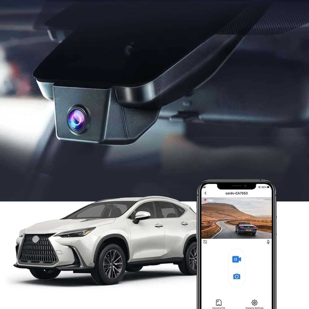 Fitcamx 4K Dash Cam For BMW IX 2022-2025 - OEM Style, Built-in WiFi, 2160P, G-Sensor, Loop Recording, Includes 64GB Card - View #4