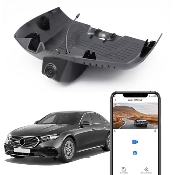 Fitcamx 4K Dash Cam Suitable for Mercedes-Benz E-Class 2024 2025 E350 E450 (HD2-6697) Originally Has 2 Cams, 64GB Card