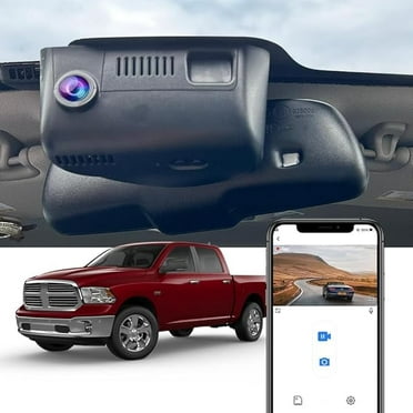 Fitcamx 4K Dash Cam Suitable for RAM 3500 2500 1500 2013-2018 Laramie Express Big Horn SLT Tradesman Lone Star (6091), OEM Look, UHD 2160P Video, WiFi&APP, Loop Recording G-Sensor, Easy to Use, 64GB