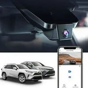 Fitcamx 4K Dash Cam Suitable for Toyota RAV4 2019-2021 LE Limited Premium XLE TRD Hybrid & RAV4 Prime 2021-2024 (Model A/No Vent Hole), OEM Look, UHD 2160P Video, WiFi&APP, Loop Recording, 64GB Card
