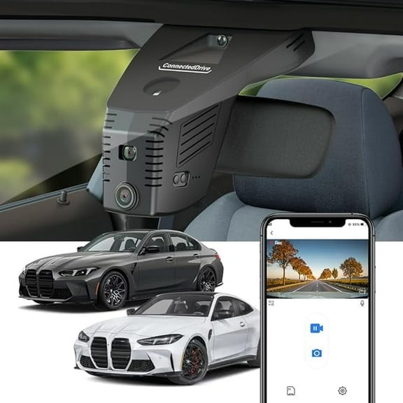 Fitcamx 4K Dash Cam Suitable for BMW M3 M4 M340i 2025-2026 Competition Xdrive CS (HD2-6728), 64GB Card