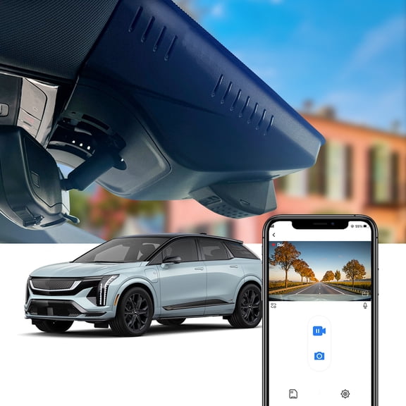 Fitcamx 4K Dash Cam Suitable for Cadillac OPTIQ 2025 2026, OEM Factory Look, Easy to Install, 64GB Card