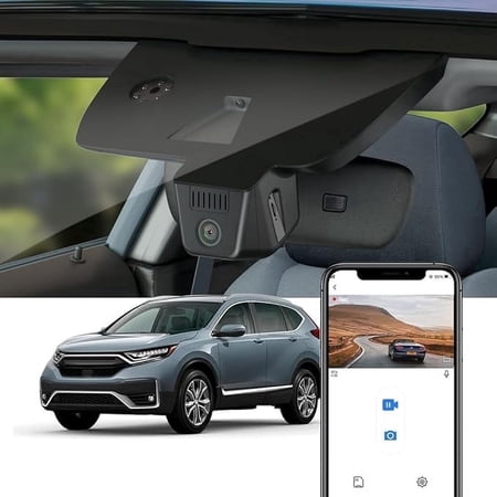 Fitcamx 4K Dash Cam Suitable for Honda CR-V 2017-2022 LX EX Touring EX-L Special Edition (Gen5), OEM Factory Look, WiFi & APP, 64GB Card