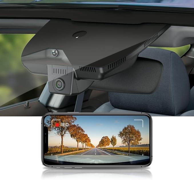 Fitcamx 4K Dash Cam For Kia Sorento 2024-2025 (Part #R5100) - OEM Look, 2160P, WiFi App, Loop Recording, G-Sensor, 64GB Card
