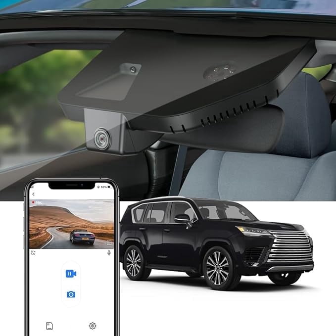 Fitcamx Front 4K+Rear 1080P Dash Cam Suitable for Lexus UX 2019