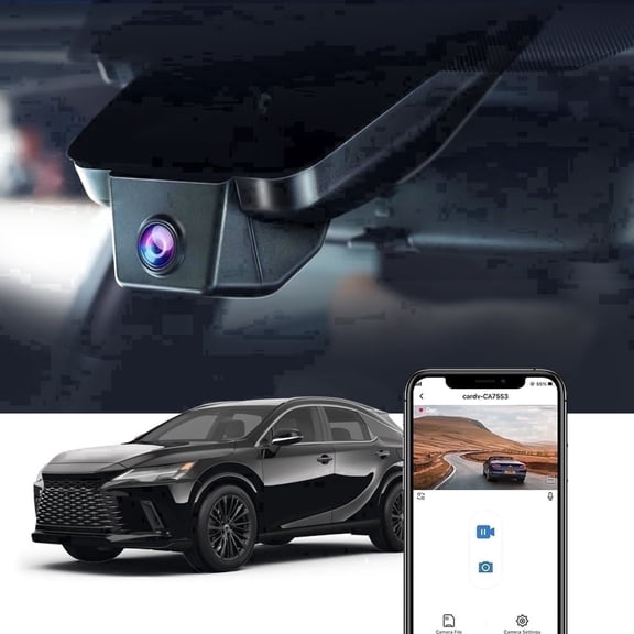 Fitcamx 4K Dash Cam for 2023-2026 Lexus RX Gen5 AL30, OEM Look WiFi, Plug & Play, Night Vision, G-Sensor, Loop Recording, 64GB