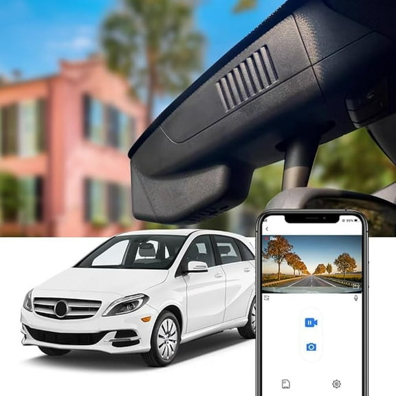 Fitcamx 4K Dash Cam Suitable for Mercedes-Benz B-Class 2011-2018 (W246) HD2-6059,  64GB Card