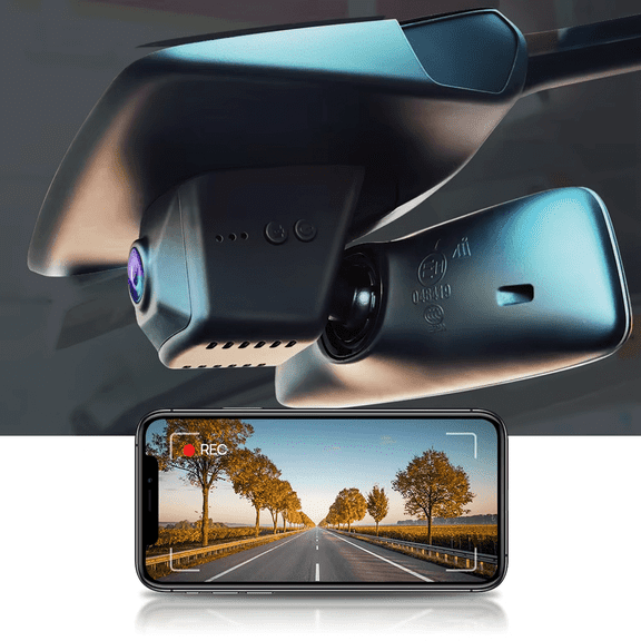 Fitcamx 4K Dash Cam Suitable for Tesla Model 3 (Power from OBD) 2017-2021, OEM Look, 64GB