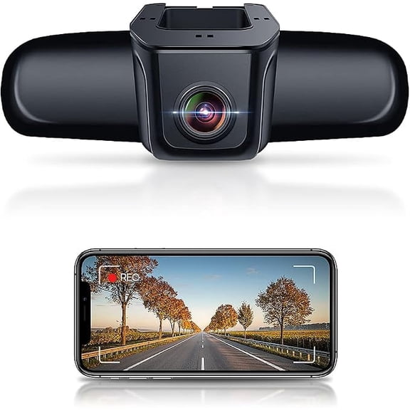 Fitcamx 4K Dash Cam, Universal Fit (Powered from OBD or Fuse Box), No Rearview Mirror Cover, Built-in WiFi & APP, Easy to Install, 64GB Card
